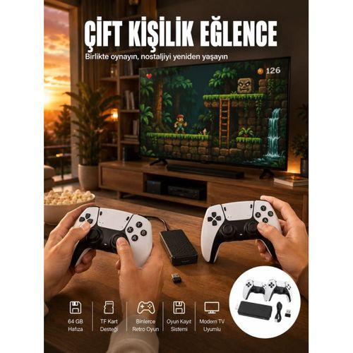Hdmı Girişli Retro Oyun Çubuğu 2 Kişilik Kablosuz Yeni Nesil