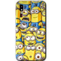 Galaxy A2 Core Kılıf HD Desen Baskılı Arka Kapak - Minion Ordusu + Kırılmaz Cam