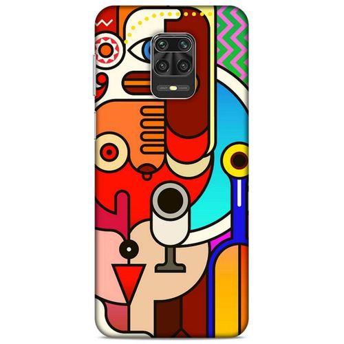 Lopard Xiaomi Redmi Note 9S Uyumlu Kılıf Soyut Sanat (8) Desenli Baskılı Kılıf
