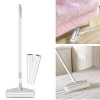 Teleskopik Saplı 24 Cm Yapışkanlı Tüy Rulosu Uzayabilen Hav Tüy Toz Toplayıcı Rulo 2 Yedekli