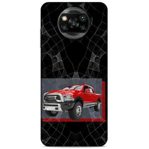 Lopard Xiaomi Redmi Poco X3 Uyumlu Kılıf PickUpX (7) Telefon Kılıfı Ateş Kırmızı