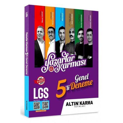 Yazarlar Karması LGS 5 li Genel Deneme Seti Altın Karma