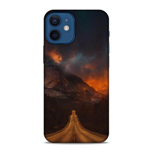 Lopard Apple iPhone 12 Mini Uyumlu Kılıf Gece'S (47) Crystal Flex Kılıf Kızıl Yol