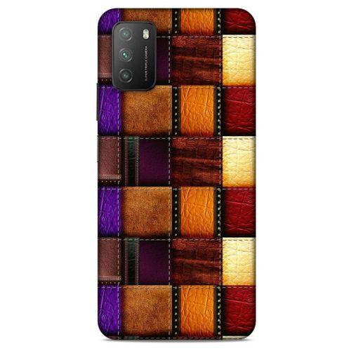 Lopard Xiaomi Poco M3 Uyumlu Kılıf Patchwork (44) Tough Armor Kılıf