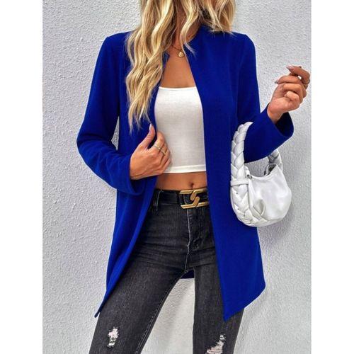 Kadın Uzun Kollu önü Açık Uzun Modal Ceket