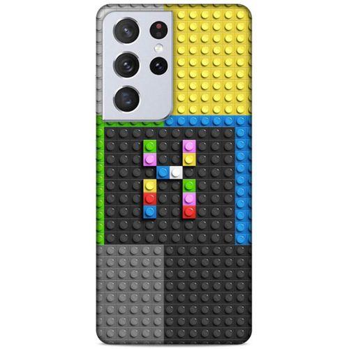 Lopard Samsung Galaxy S21 Ultra Uyumlu Kılıf BloX (40) Fit Silikon Kılıf X Harfi