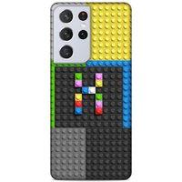 Lopard Samsung Galaxy S21 Ultra Uyumlu Kılıf BloX (40) Fit Silikon Kılıf X Harfi