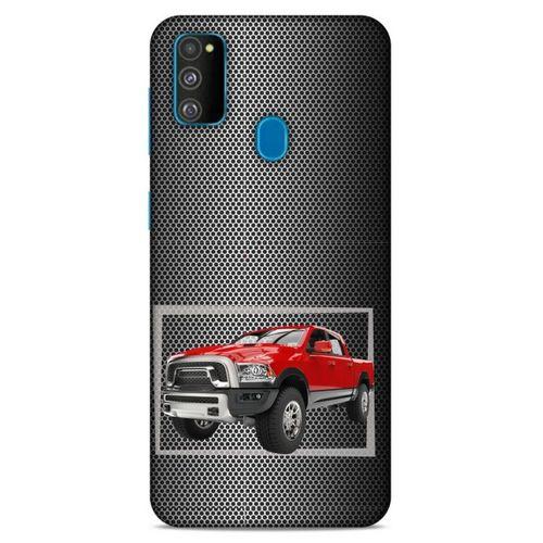Lopard Samsung Galaxy M30s Uyumlu Kılıf PickUpX (15) Antişok Kılıf Kırmızı Siyah