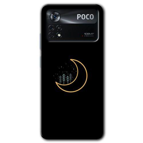 Potkal Hediye Fabrikası Poco x4 Pro Kılıf HD Desen Baskılı Arka Kapak - İyi Geceler
