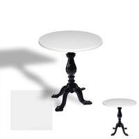 Dockers Çipa 1001 Döküm Ayak Yuvarlak Masa Çap 90cm - (Werzalit, Wermodin ve Allzalit Tabla) - Beyaz