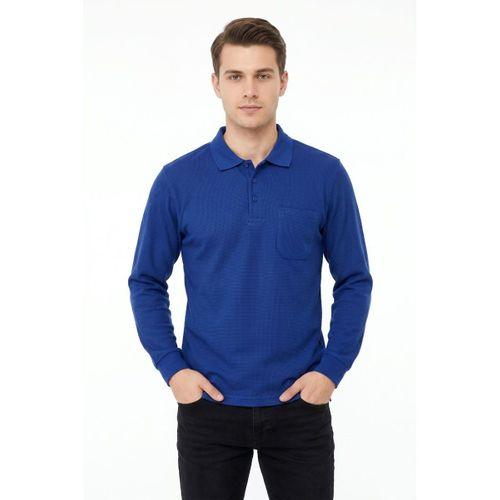 Erkek Mevsimlik Polo Yaka Cepli Sweatshirt BGL-ST05366