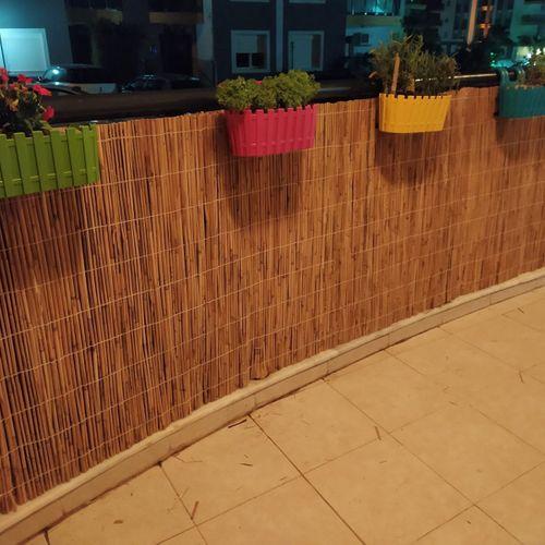 özgazi 100 Cm X 6 Metre Hasır Kamış Bahçe Çiti Balkon Çiti Dekarasyon