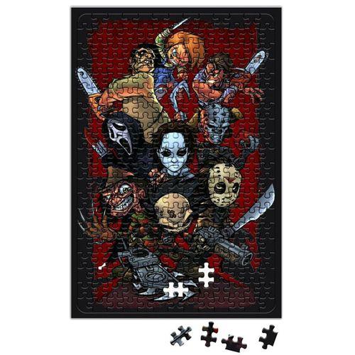 Estampa Assasinos De Filmes Feminina Korku Puzzle 240 Parça Yapboz