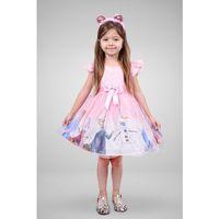 Kız Çocuk Frozen Elsa Pembe Elbise