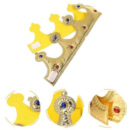 Altın Renk Eva Malzemeden İmal Çocuk Kral Tacı 57 Cm