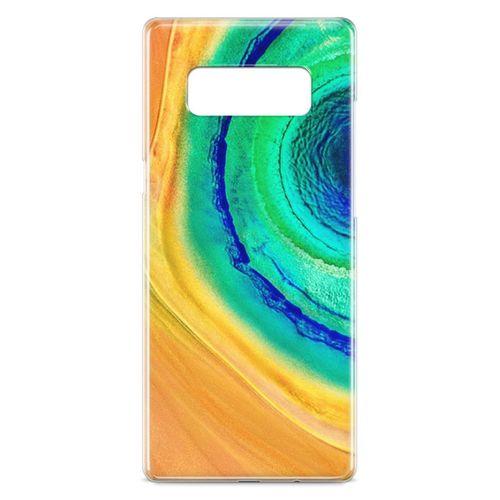 Samsung Galaxy Note 8 Kılıf Yeşil Göl Arka Kapak Koruma Desenli Full Koruyucu