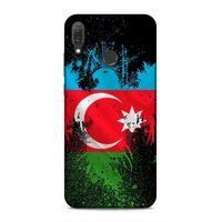 Huawei Y9 2019 Uyumlu Kılıf Azarbaijan (34) Slim Armor Kılıf Bayrak