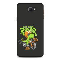 Animax Bisikletli Dinozor Samsung Galaxy J7 Prime Kılıf Desenli Silikon