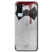 Vivo Y53s Kılıf HD Desen Baskılı Arka Kapak - Gentleman Blood + Kırılmaz Cam