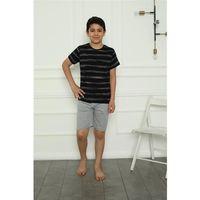 Erkek Çocuk Penye Şortlu Pijama Takım Siyah