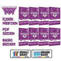 2026 YKS-TYT MEBİ-OGM 8li Tüm Dersler Özgün Tarama Test Kitabı A4 Boyut Renkli Görsel BASKI ÜCRETİ