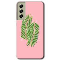 MRCİLETİSİM Samsung Galaxy S21 FE Kılıf HD Desen Baskılı Arka Kapak + Temperli Cam - Summer Vibes