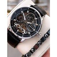 Daniel Klein Otomatik Erkek Kol Saati 30 Metre Suya Dayanıklı Deri Kordon + Bileklik Hediyeli VS.BLKT.0712