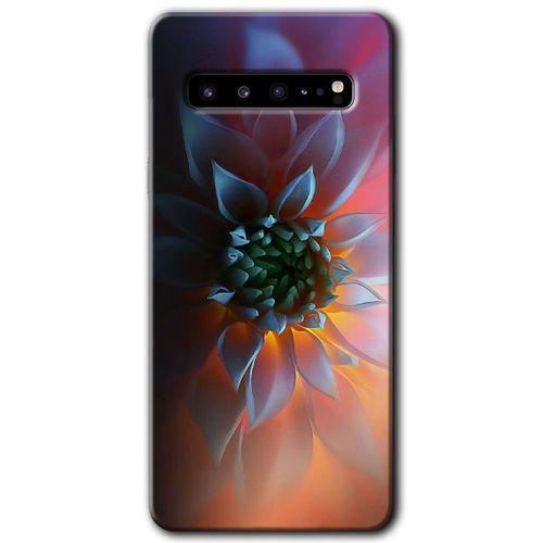 Potkal Hediye Fabrikası Samsung Galaxy S10 Plus HD Baskılı Kılıf + 9D Tam Ekran Koruyucu - Çiçek Motif