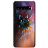 Potkal Hediye Fabrikası Samsung Galaxy S10 Plus HD Baskılı Kılıf + 9D Tam Ekran Koruyucu - Çiçek Motif