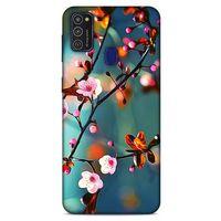 Lopard Samsung Galaxy M21 Uyumlu Kılıf Bahar (45) Liquid Air Kılıf Beyaz Pembe Çiçek