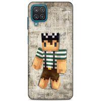 Lopard Samsung Galaxy A12 Uyumlu Kılıf PiXel (48) Bumper Kılıf Bob MC