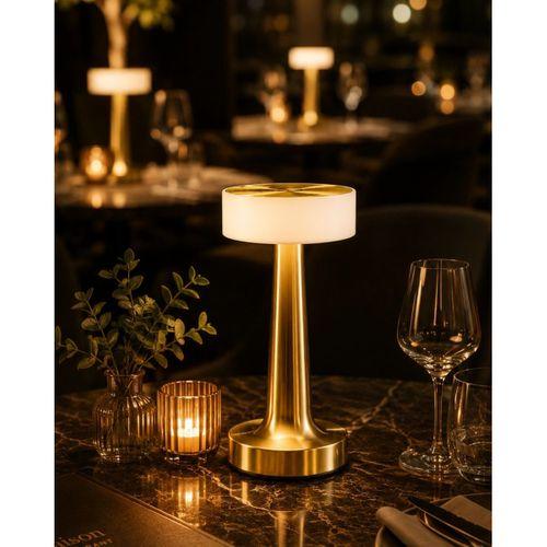Gold Mantar Masa Lambası Dimmer Ayarlı Kablosuz Led Lamba