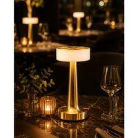Gold Mantar Masa Lambası Dimmer Ayarlı Kablosuz Led Lamba
