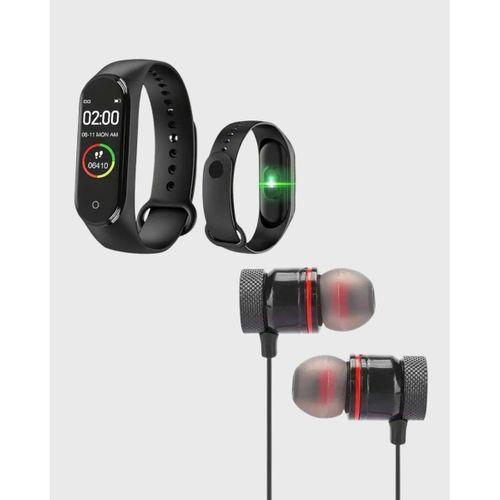 Akıllı Spor Bilekliği Ve Gürültü Önleyici Bluetooth Kulaklık Seti