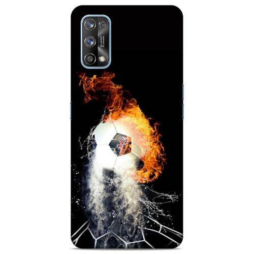Lopard Oppo Realme 7 Pro Uyumlu Kılıf FireX (35) Fit Design Kılıf Futbol