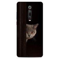 Lopard Xiaomi Redmi K20 Uyumlu Kılıf Kediler (49) Ultra Silikon Kılıf Turuncu Gözler