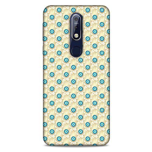 Nazarium (8) Desenli Silikon Kapak Nokia 7.1 Kılıf