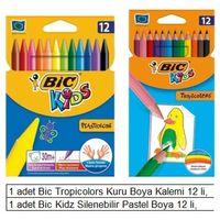 Okul Bic Boya Seti Kuru Boya, Pastel Boya 2 li