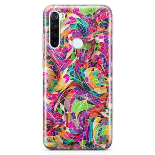Xiaomi Redmi Note 8 Kılıf Renkli Prizmalar 3d Arka Kapak Koruma Desenli Full Koruyucu