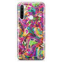 Xiaomi Redmi Note 8 Kılıf Renkli Prizmalar 3d Arka Kapak Koruma Desenli Full Koruyucu