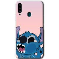 Samsung Galaxy A20s HD Baskılı Kılıf + 9D Tam Ekran Koruyucu - Stitch