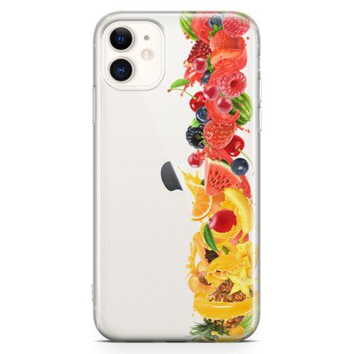Apple iPhone 11 Kılıf Ananas Nar Meyve Arka Kapak Koruma Desenli Full Koruyucu