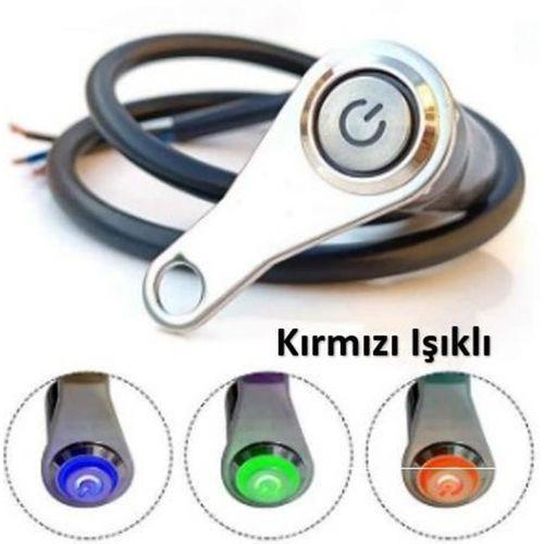 FAR Açma - Kapama Düğmesi - Vida Bağlantılı - Kırmızı Işıklı