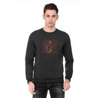 Anime Thumb Fairytail Baskılı Füme Antrasit Erkek Sweatshirt