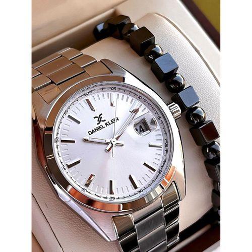 Daniel Klein Klasik Erkek Kol Saati Çelik Kordon 3 ATM Suya Dayanıklı Bileklik Hediyeli VS.BLKT.0607
