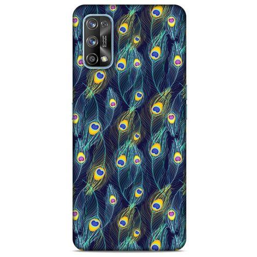 Oppo Realme 7 Pro Kılıf Desenli Özel Seri Tüyler (10) Full Koruma Kılıfı