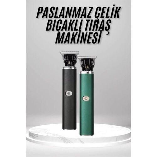 Tıraş Makinesi Profesyonel Paslanmaz Çelik T-bıçak Saç Sakal Ense Vücut Yeni Nesil