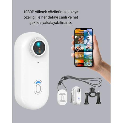 Kompakt 1080p Aksiyon Kamerası Suya Dayanıklı Wifi Ve 120° Geniş Açı