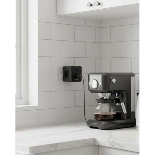 Akım Ve Voltaj Korumalı Küp Priz 3 Usb Destekli