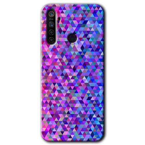 MRCİLETİSİM Realme 6i Kılıf HD Desen Baskılı Arka Kapak + Temperli Cam - Pixel Mozaik